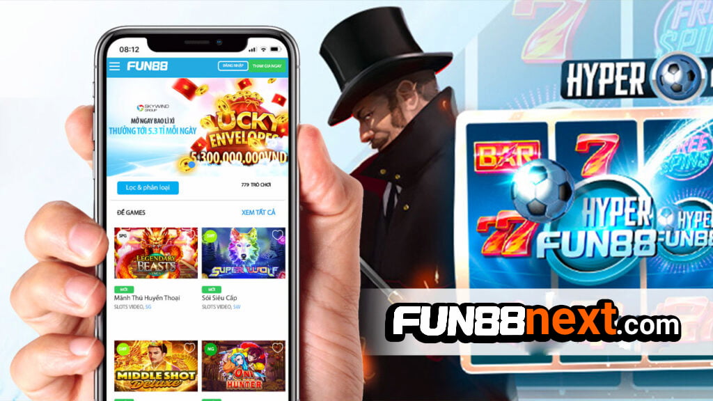 Đăng nhập tài khoản Fun88 để chơi slot