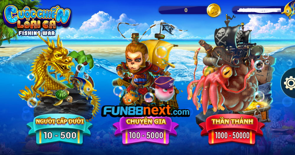 Tập trung ngắm chuẩn khi chơi game câu cá Fun88