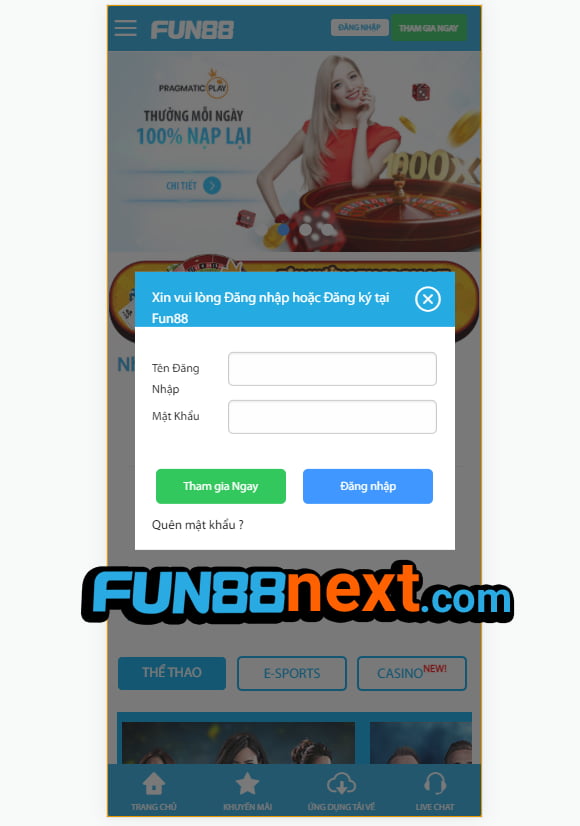 Đăng nhập fun88 mobile app