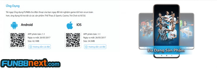 Tải app fun88 mobile app cho IOS